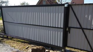 Купить сваи для ворот в Бугуруслан. Заказать ворота на сваях под ключ от 21685 руб