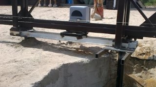 Купить сваи для ворот в Бугуруслан. Заказать ворота на сваях под ключ от 21685 руб